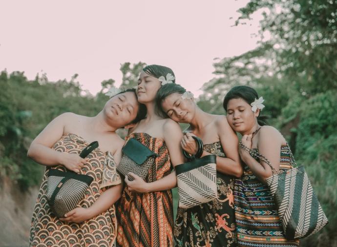 HANDEP nachhaltige handgefertigte Rattan-Tasche aus Indonesien