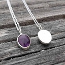 Halskette Silber mit Amethyst