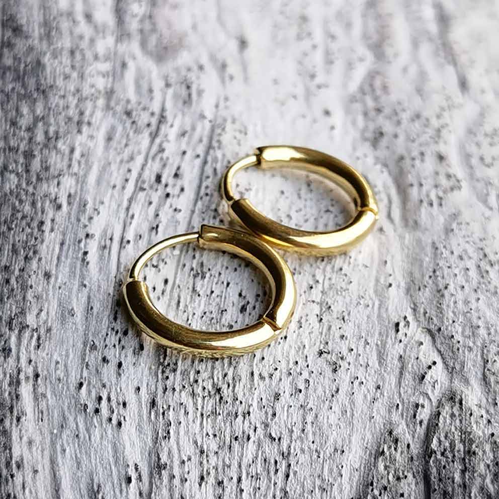 Ohrring Gold 16mm
