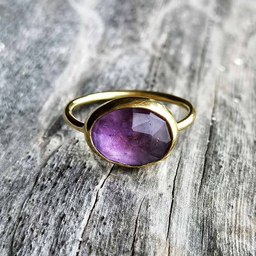 [1000700] Ring Gold mit Amethyst