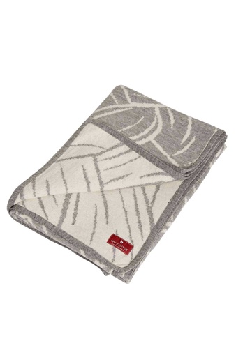 [1000191] Decke JACQUARD Grau